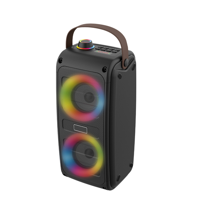 Party Lights Fm Radio Usb Tf Powerful Bass Wireless Portable TWS Boombox Rechargeable BT Multimedia Party Speaker