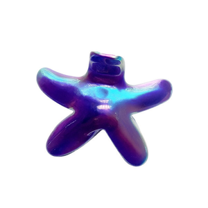 Fermacapelli a Forma di Stella Marina Elettroplaccata 9Cm, Accessorio per Capelli da Donna - Product Image 2