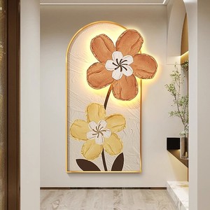 Tulip Decorative Painting Metal Frame Oil Canvas Modern <b>Wall</b> Art For Entryway Living Room Sofa Background - Product Image 4