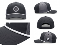 Cappello da Baseball Unisex Personalizzato OEM con Logo Ricamato 3D, 5 Pannelli, Impermeabile, in Cotone, Sportivo, da Golf, con Fori Tagliati al Laser e Cordino