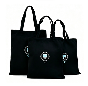 Wholesale Eco Friendly Cotton Canvas <b>Tote</b> <b>Bag</b> Custom Logo Print <b>with</b> Zipper Pocket for Women Advertising Gift Shopping - Product Image 1