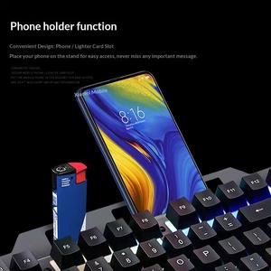 Clavier filaire VR30 en métal lumineux, matériau ABS, éclairage LED, sensation mécanique optique, clavier de jeu pour ordinateur portable PC - Product Image 2