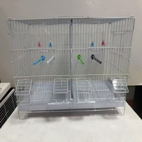Cage à perroquet exquise en fer, volière pour perroquet, cage de reproduction avec coupelle à nourriture, balançoire adaptée à tous les types d'oiseaux, cage à oiseaux