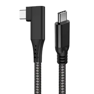 4M/5M 90度直角USB 3.2 Gen1型C/Type-C VR电缆，用于VR Oculu任务链路电缆