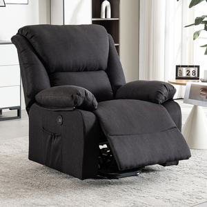 Chaise longue et inclinable à télécommande électrique moderne <span class=keywords><strong>2</strong></span>-en-1, <span class=keywords><strong>fauteuil</strong></span> de massage extensible en tissu pour le salon et le bureau - Product Image 2