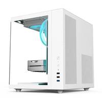 Casing komputer game kaca Tempered ATX tren baru 2025 Oem Odm Casing game Pc Desktop kabinet Mid Tower