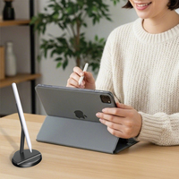 KSENTRY KX-A02 IP 2-en-1 Support de stylet capacitif à recharge sans fil magnétique rapide avec LED verte pour Pencil Pro USB-C