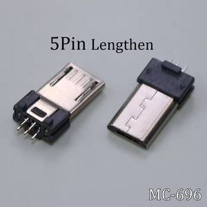 Connecteur <span class=keywords><strong>Micro</strong></span> <span class=keywords><strong>USB</strong></span> pour soudure DIY, type de port de charge, téléphone portable, type B, fiche mâle 5 broches, fil à <span class=keywords><strong>souder</strong></span> - Product Image 5