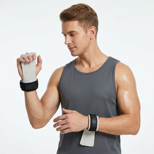 Unisex Non-Slip Lightweight Durable Gym Gloves Athletic Leather Hand Grips with Custom Logo for <b>Workout</b> and Gym Training - Product Image 1