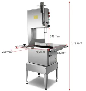 Gıda işleme tavuk kesici metal kesme makinesi kemik testere