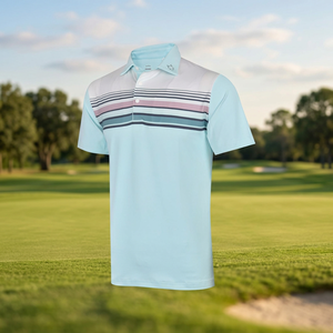 Polo de golf personnalisé de haute qualité pour hommes Polo d'affaires uni Camisas brodé en coton et polyester uniforme de travail avec logo personnalisé - Product Image 3