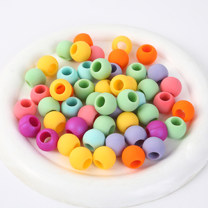 Hot Selling Design Colorful Hair <strong>Beads</strong> Rubber <strong>Beads</strong> Hair Accessories For Braid Children
