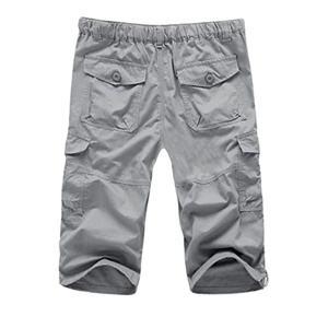 Pantalones Cortos Multibolsillos de Sarga de Algodón para Hombre, al por Mayor, OEM, Personalizados, Holgados, para Fitness, para Hombres de Talla Grande, Casuales, Lisos, Teñidos - Product Image 4