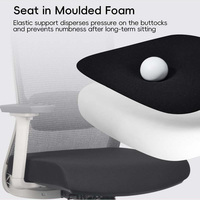 Chaise de bureau ergonomique moderne en maille, prix usine de luxe, avec cadre en plastique, siège confortable Big Boss, hauteur réglable