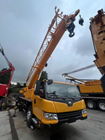 Grue mobile reconditionnée haut de gamme de 25 tonnes avec cabine d'origine neuve, moteur Weichai National III, flèche principale de 33 m, boîte de vitesses et moteur