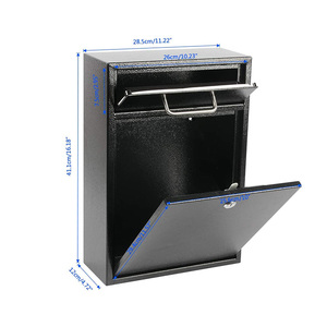 New design outdoor stainless steel extra large parcel drop post box