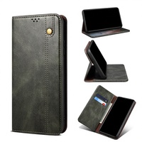 Dompet Retro Mewah dengan Slot Kartu Magnetik, Penyangga Lipat, dan Casing Kulit untuk 15 Pro Max/14 Plus/13/12/16 - Tahan Guncangan dan Awet