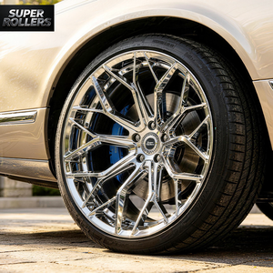 Jantes Deep Chrome 21 pouces 11J 5x112 Concaves Légères 12kg Flow Formed Style S101 pour BMW G80 M3 Audi RS5 AMG C63 E63 Personnalisées - Product Image 2