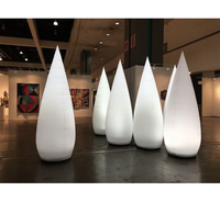 Cône d'éclairage led gonflable personnalisé, durable, décoration de restaurant romantique, à vendre, 50 pièces