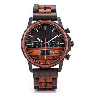 Montre classique rétro <span class=keywords><strong>tendance</strong></span> <span class=keywords><strong>pour</strong></span> <span class=keywords><strong>homme</strong></span>, étanche, lumineuse, luxe, acier inoxydable, gravé, mode, Quartz, métal, bois - Product Image 6