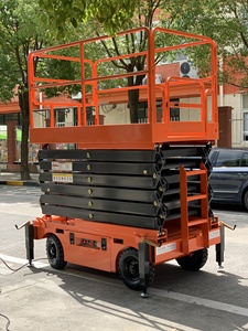 Haulke 6m 8m 10m 12m 14m 18m 300Kg 500kg 1T Capacity Electric Mobile Scissor Lift <strong>Platform</strong> for Sale