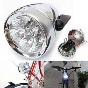 Luz LED para <span class=keywords><strong>bicicleta</strong></span>, luz delantera de <span class=keywords><strong>bicicleta</strong></span> Vintage, lámpara de seguridad para ciclismo clásica Retro, <span class=keywords><strong>Faro</strong></span> de plata negra, accesorios para <span class=keywords><strong>bicicleta</strong></span> - Product Image 6