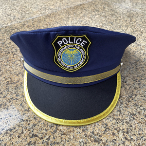 Chapeau <span class=keywords><strong>de</strong></span> police pour enfants bleu marine maison <span class=keywords><strong>de</strong></span> jeu pour enfants chapeau d'<span class=keywords><strong>officier</strong></span> accessoires Cosplay pour la performance sur scène et la fête d'Halloween - Product Image 6