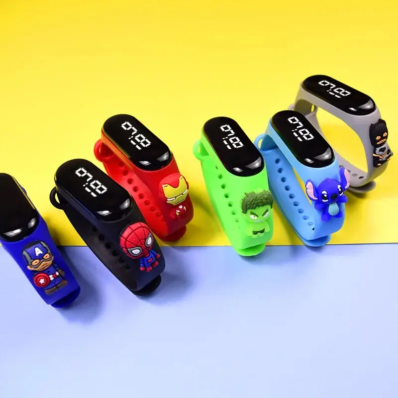 Free samples Wholesale Silicone Led Children Wrist Children Reminder Unique Kids Digital Watches Plastic Sport Watch