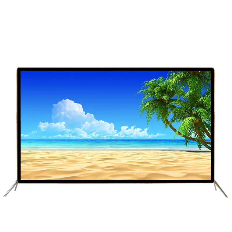 تليفزيون بشاشة مسطحة رخيصة السعر للبيع بالجملة تليفزيون بشاشة LCD LED مقاس 65 بوصة وتقنية 4k