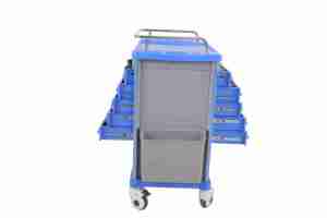 HOCHEY MEDICAL Véhicule de livraison de médicaments double face ABS populaire multifonction <span class=keywords><strong>Chariot</strong></span> à médicaments mobile pour soins infirmiers pour hôpital - Product Image 4