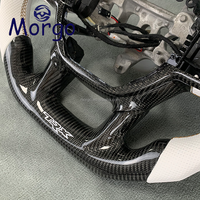 Volant de voiture en fibre de carbone forgé style tout-terrain personnalisé pour Dodge Ram 1500 3500 4500 TRX Rebel Dodge Pickup Truck