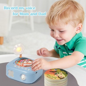 Tocadiscos para niños Tocadiscos de música Juguetes educativos de aprendizaje para niños y niñas con tarjetas de 60 piezas - Product Image 5
