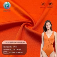 Polyester pour tissu de bain brocarté, brillant, teint, tricoté chaîne, extensible, épaissi et résistant à l'abrasion, pour vêtements de sport
