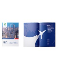 Carpeta de Archivos de Papel A4 de Lujo con Logotipo de Marca Personalizado, con Bolsillos para Tarjetas de Visita, para Ferias Comerciales, Educación y Documentos