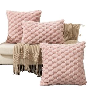 Funda de Almohada de Terciopelo con Diseño de Copo de Nieve, Color Puro, para Oficina, Sofá, Cama, Sin Relleno, para Artículos Promocionales y Fiestas - Product Image 2