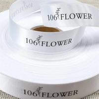 Rubans personnalisés avec logo imprimé, 100% polyester satiné rose, double face mate, lavables, écologiques, durables, pour Halloween, Noël, Pâques