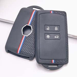 Housse de protection en silicone pour clé de voiture, porte-clés <span class=keywords><strong>Renault</strong></span> Clio Megane Kadjar Captur Koleos Arkana <span class=keywords><strong>Zoe</strong></span> pour Dacia Duster, clé à 4 boutons - Product Image 2