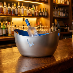 <b>Silver</b> <b>Ice</b> <b>Bucket</b> 4 Bottles Matte with Led Lights for Hotel and Lounge, OEM, OEM Custom - Product Image 4