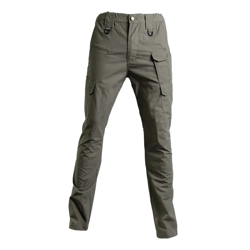 Outdoor Apparel Men's Tactical Pants, Water Repellent Ripstop Cargo Pants, Lightweight EDC Hiking Work Pants