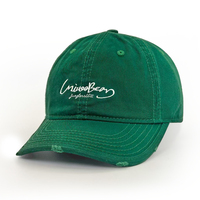 Gorra de Béisbol Unisex de Algodón con Bordado 3D, Gorra Deportiva de 6 Paneles con Aspecto Desgastado, Gorras de Béisbol Originales con Logotipo Personalizado