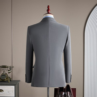 Blazer ajusté à fermeture éclair pour hommes, idéal pour les costumes de mariage, les tenues de cérémonie et de bureau – Vente en gros usine