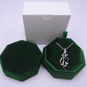 Octagon Velvet Jewelry <b>Ring</b> Necklace <b>Box</b> Premium Gorgeous Vintage Gift <b>Box</b> with Detachable Buckle Lid Minimal Luxury Jewelry <b>Box</b> - Product Image 5