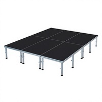 Structure de scène monopied en aluminium pour concerts en plein air, tour de treillis d'éclairage pour événements et spectacles