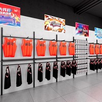 Support de présentation pour vêtements, stand d'exposition pour maillots de basket-ball et articles de sport, présentoir pour magasin