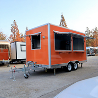 Nouvelle Conception de Food Truck Rétro pour Stand de Restauration Mobile, avec Cuisine Friteuse, Style Restaurant Vintage, pour la vente de dinde, à acheter