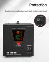 HEYA Factory 5KVA Monofásico 220V Digital 4000-5000W Control de relé Reguladores automáticos Estabilizadores AVR Precio
