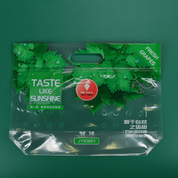 Sacs d'emballage transparents en plastique à fermeture éclair avec logo personnalisé pour fruits et légumes avec trous d'aération