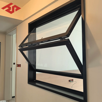 Ventana Abatible Inferior de Aluminio con Rotura de Puente Térmico y Ventanas Fijas Superiores para Casa