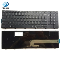Nouveau clavier d'ordinateur portable anglais pour Dell Inspiron 15-5000 5547 5748 5749 5542 5545 5551 5555 pas de claviers rétroéclairés avec cadre