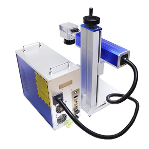 Machine de gravure et de marquage laser à fibre CNC portable 20W-100W à refroidissement par air pour métal et bois, compatible DXF/PLT/BMP/AI - Product Image 4